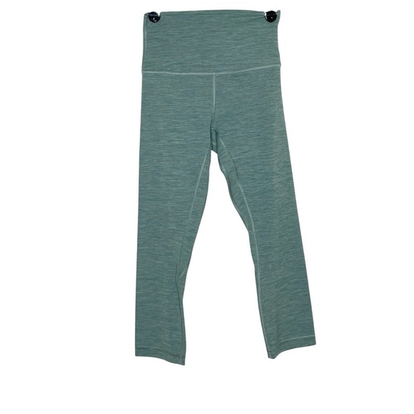 Lululemon Align Pant Heathered Tidewater Teal High Rise Crop 21" Size 8 - Picture 1 of 6